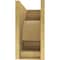 Ekena Millwork 11"W x 22"D x 22"H Classic Alma Rough Cedar Woodgrain TimberThane Corbel, Primed Tan CORUR11X22X22ALMRCPR - alternate 4